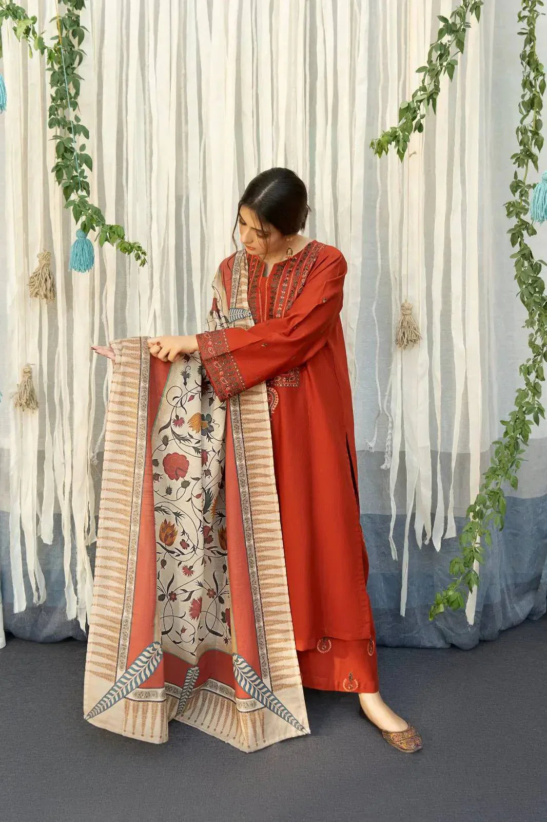 Ayat Embroidered 3-pieces